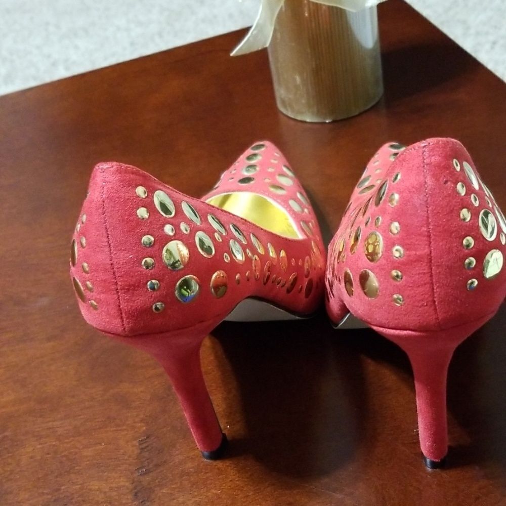Red Natalie Heels - Picture 3 of 7